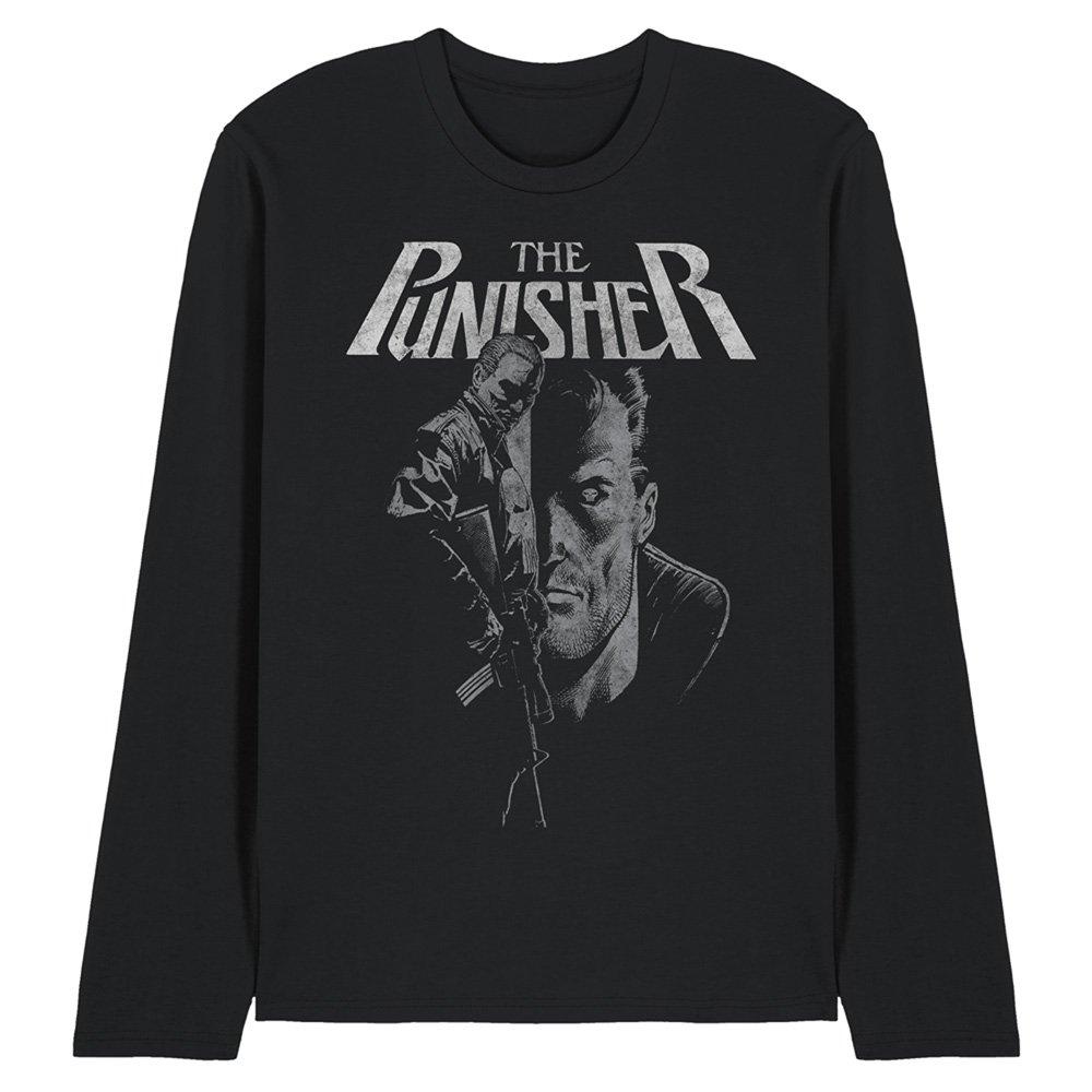 Black - Marvel - Punisher Rifle Cotton T-shirt - 1