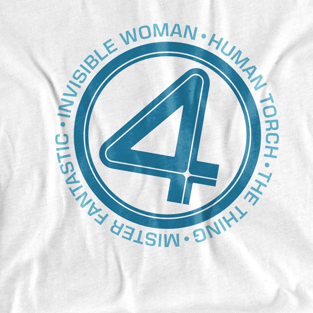 White - Marvel - Fantastic Four Superhero Team T-Shirt White - 2