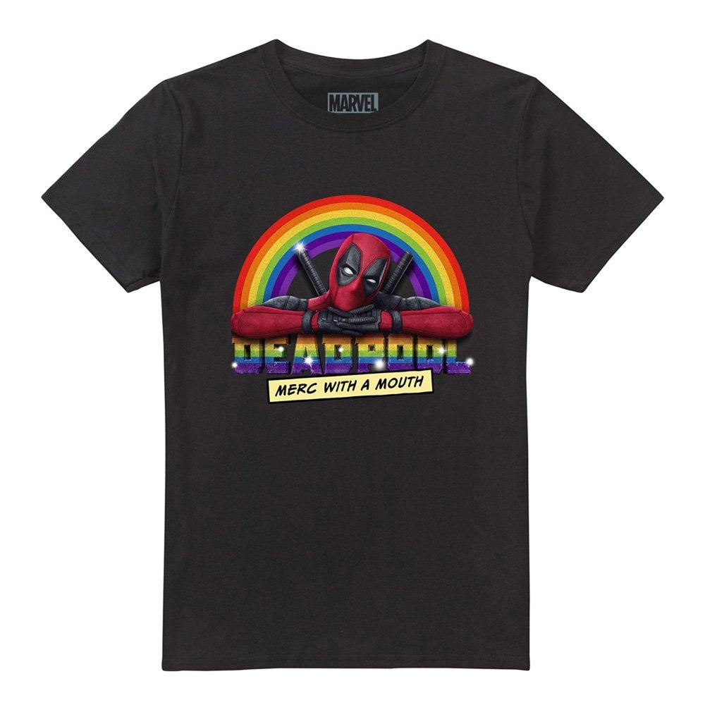 Black - Marvel - Deadpool Rainbow Merc With A Mouth T Shirt Black - 4