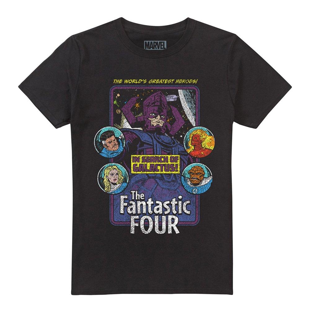 Black - Marvel - Fantastic Four In Search Of Galactus T-Shirt Blac - 4