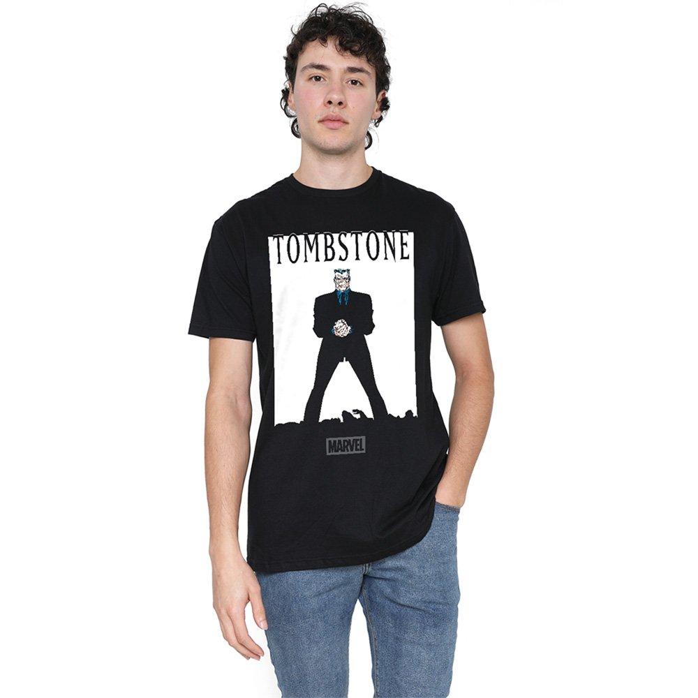 Black - Marvel - Spiderman Retro Tombstone Cover T Shirt Black - 1