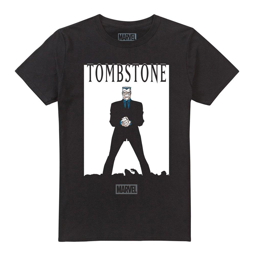 Black - Marvel - Spiderman Retro Tombstone Cover T Shirt Black - 4