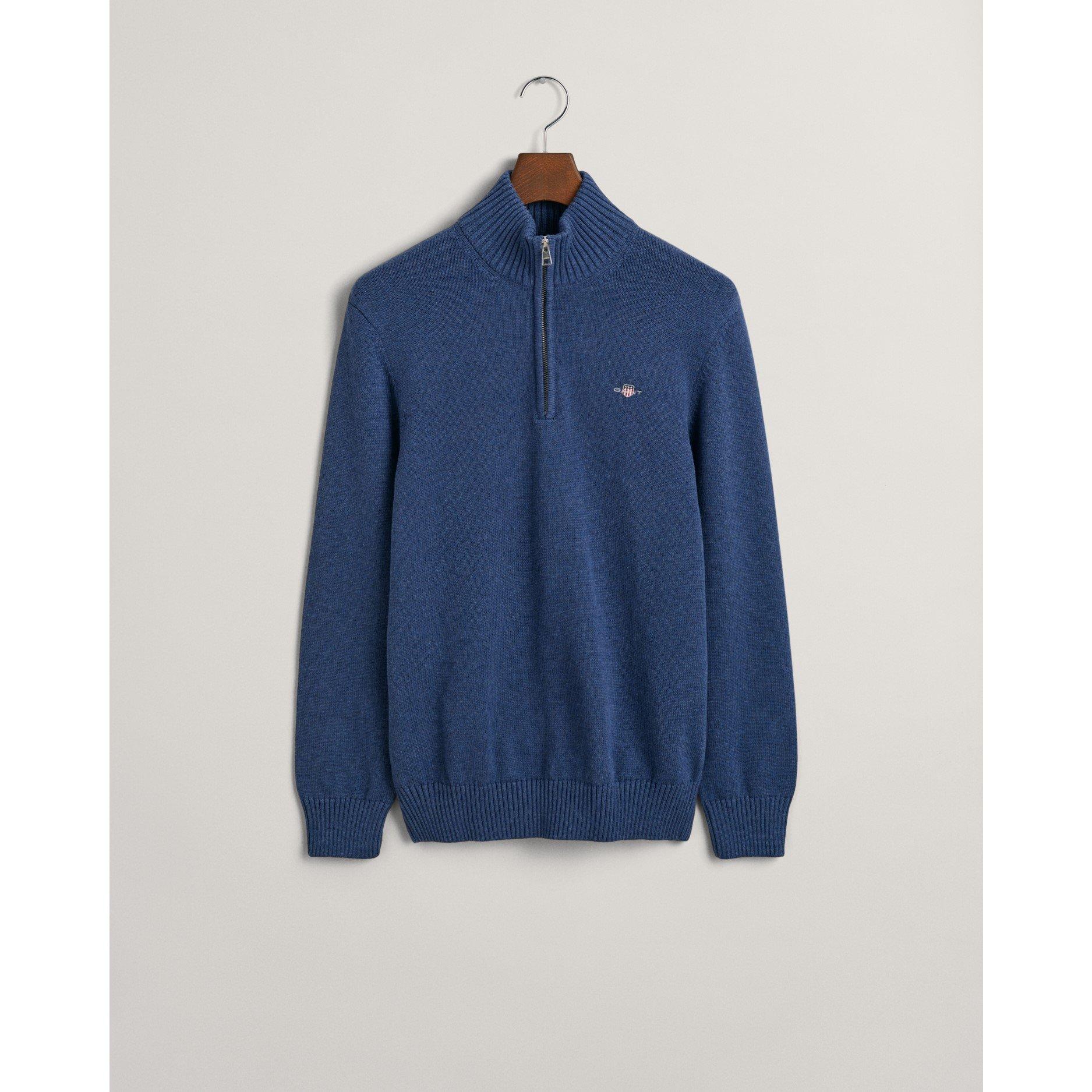 Gant Casual Cotton Half-Zip - Marine 906 - S