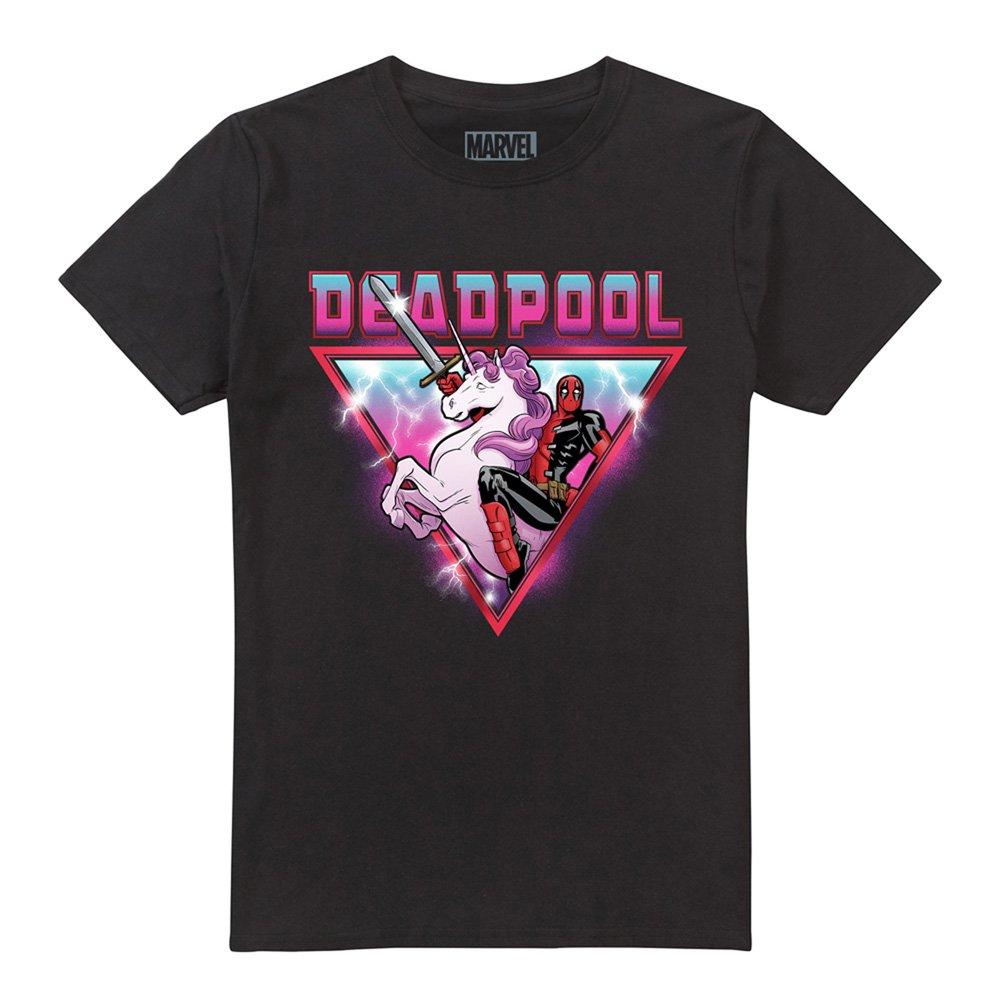 Black - Marvel - Deadpool Metal Unicorn Wade T Shirt Black - 4