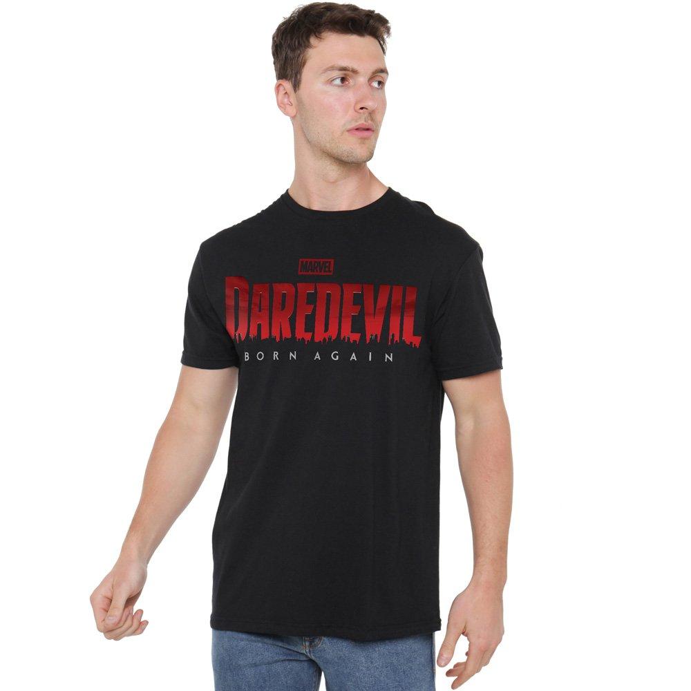 Marvel Men's Daredevil Born Again Logo T-Shirt Black - XXL