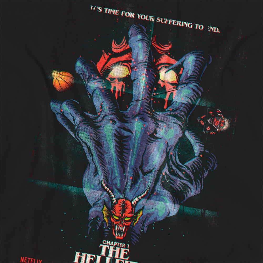 Black - Stranger Things - Stranger Things Hellfire Poster Fashion T-Shirt B - 2