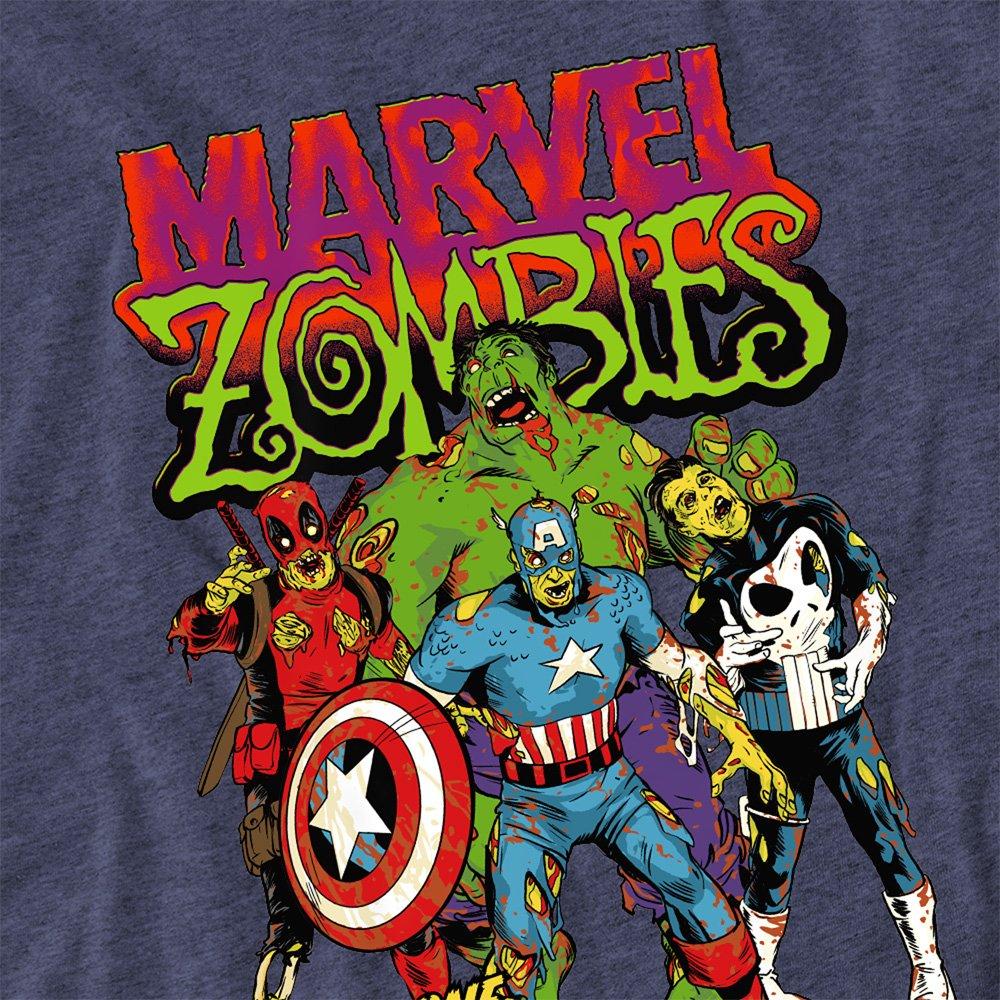 Navy - Marvel - Zombies Last One Standing T-Shirt Navy - 2