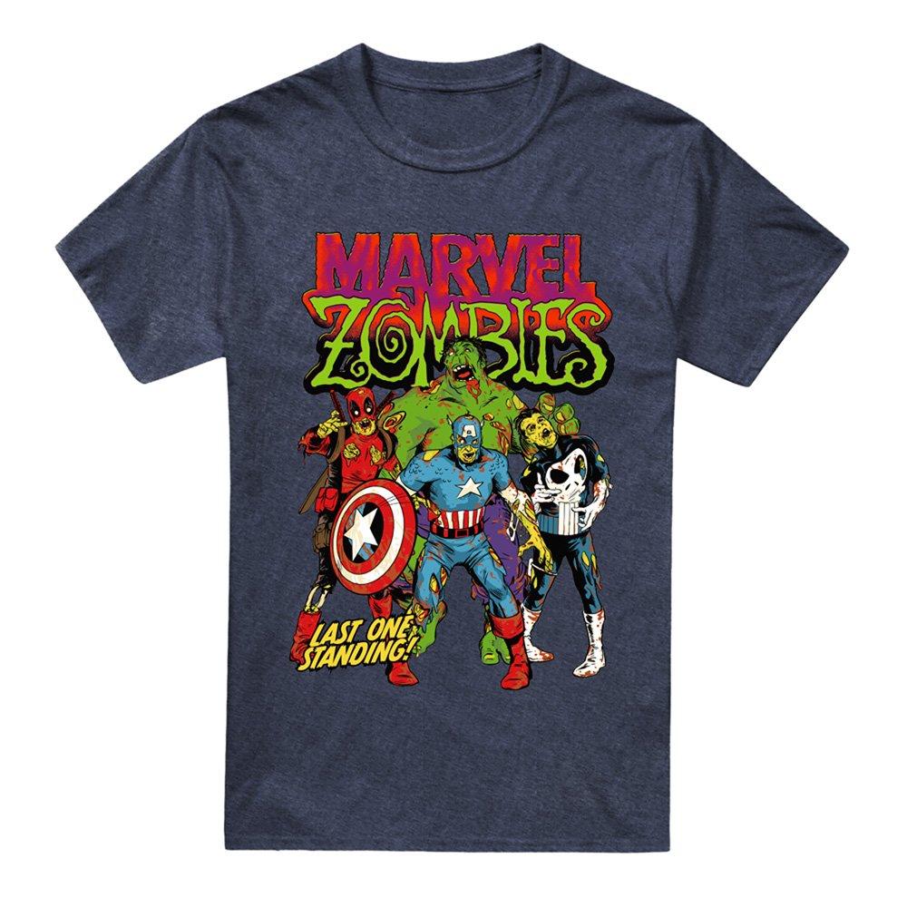Navy - Marvel - Zombies Last One Standing T-Shirt Navy - 4