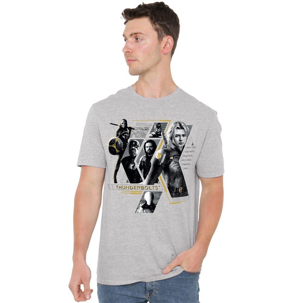 Light Grey - Marvel - Thunderbolts Anti-Hero Team T-Shirt Heather Grey - 1