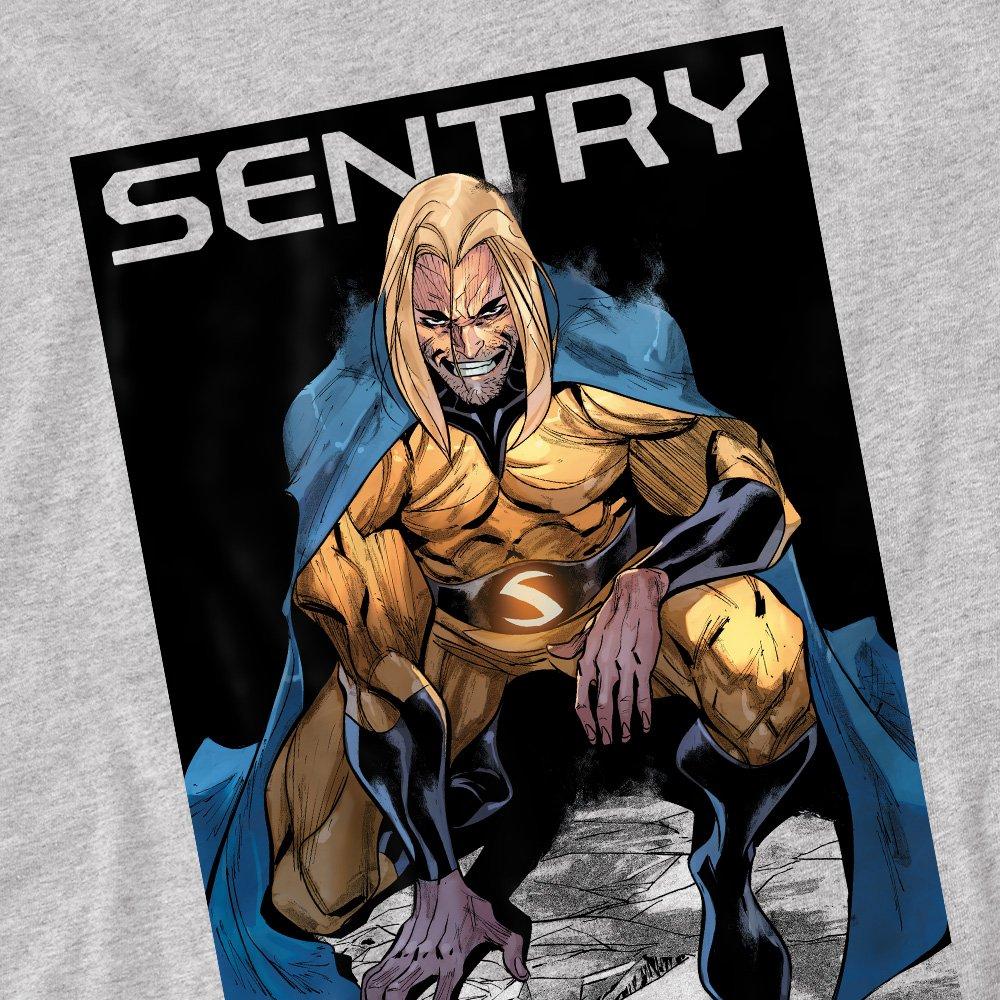Light Grey - Marvel - Comics Sentry Void Grin T-Shirt Athletic Heather - 2