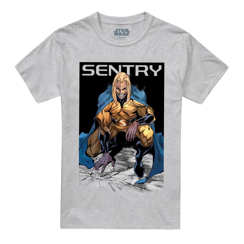 Light Grey - Marvel - Comics Sentry Void Grin T-Shirt Athletic Heather - 4