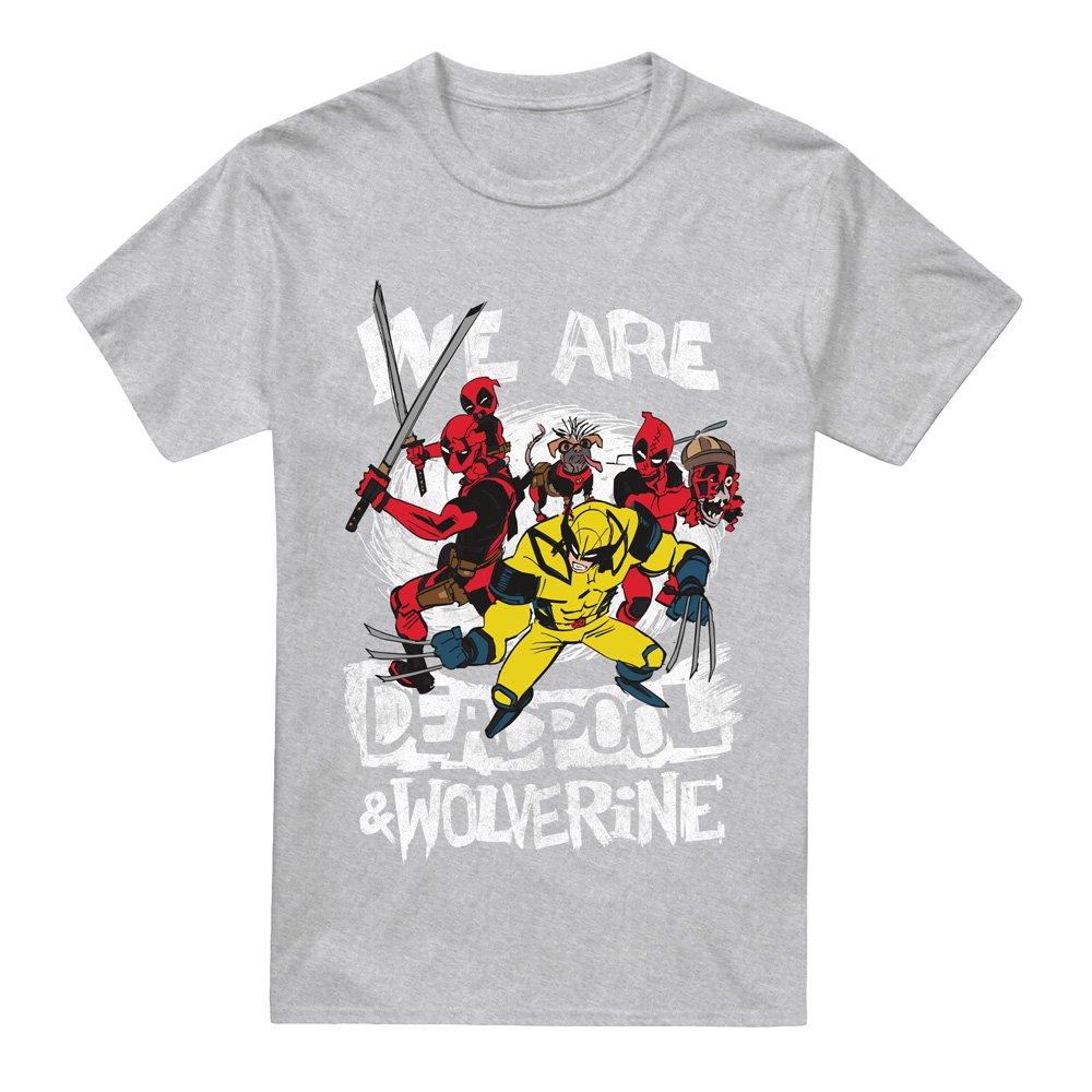 Light Grey - Marvel - SKETCHBOOK WE ARE DEADPOOL AND WOLVERINE T-Shirt - 4