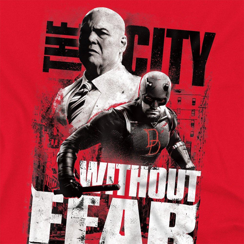Red - Marvel - Daredevil Murdock Kingpin City Without Fear T Shir - 2