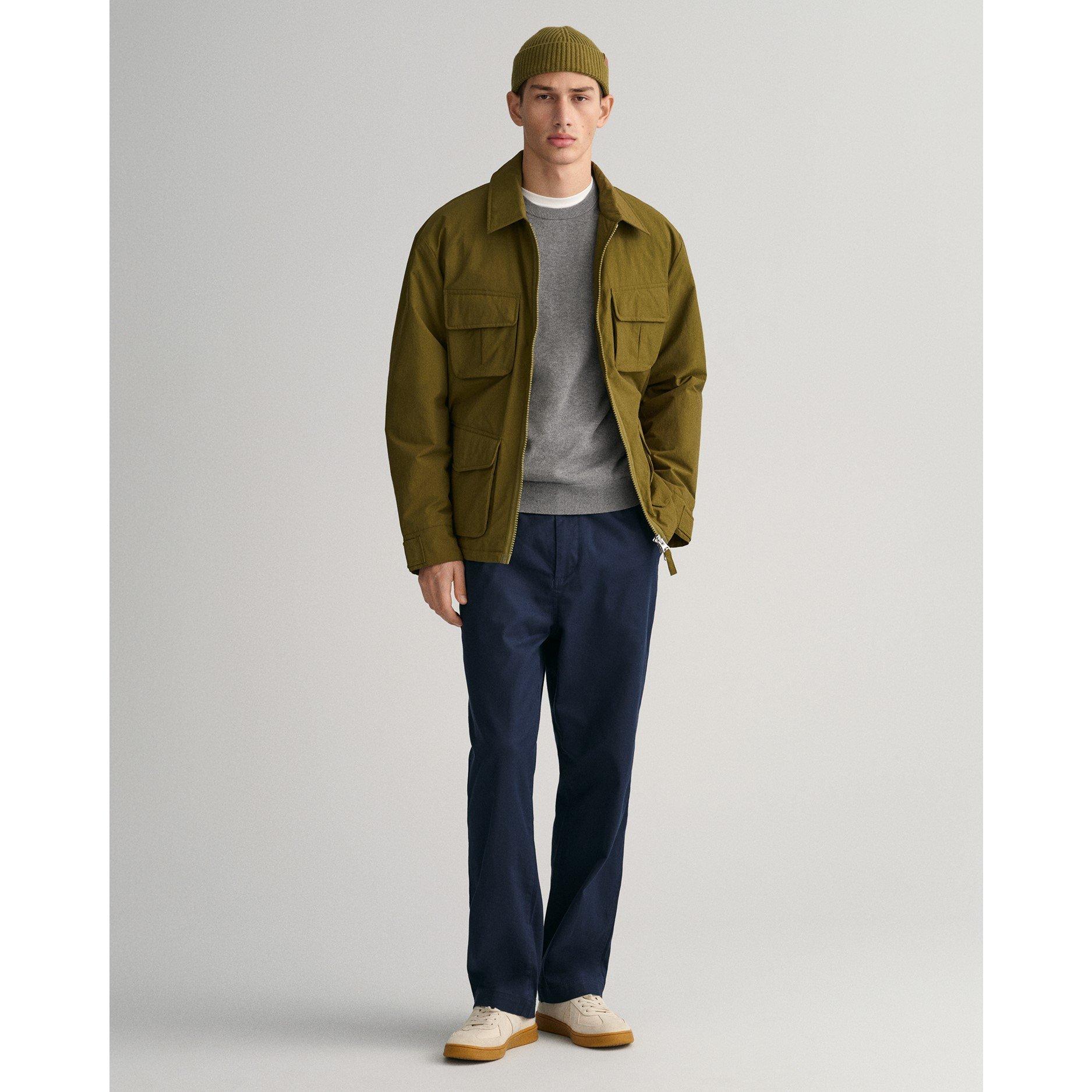Grey Melange092 - Gant - Classic Cotton Crew Neck Sweater - 2