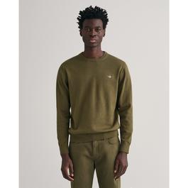 Gant Classic Cotton Crew Neck Sweater