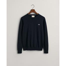 Gant Classic Cotton Crew Neck Sweater