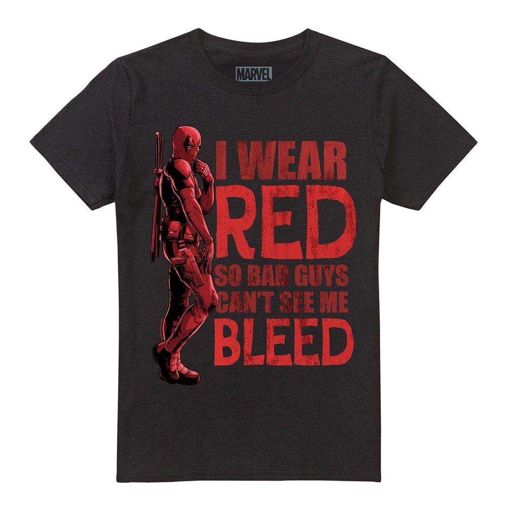 Black - Marvel - Deadpool Wolverine Wear Red CanT See Me Bleed T S - 4