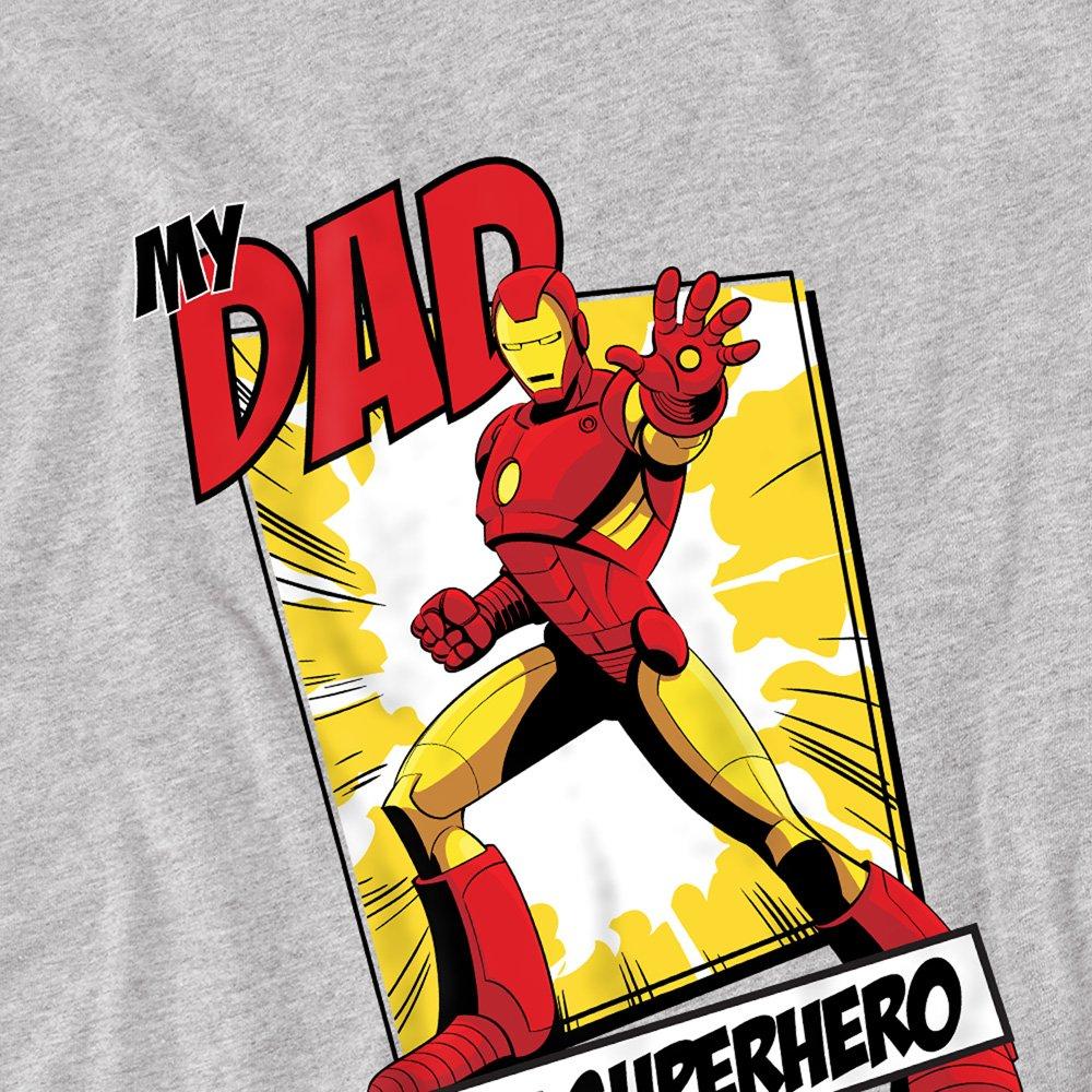 Grey - Marvel - Marvel Cross Franchise Iron Man Dad Hero Comic Kid - 2