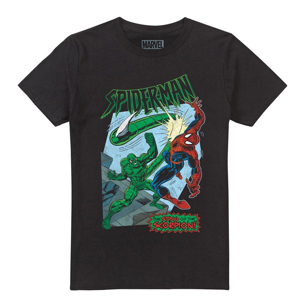 Black - Marvel - Spiderman Retro Sting Of The Scorpion T Shirt Bla - 4