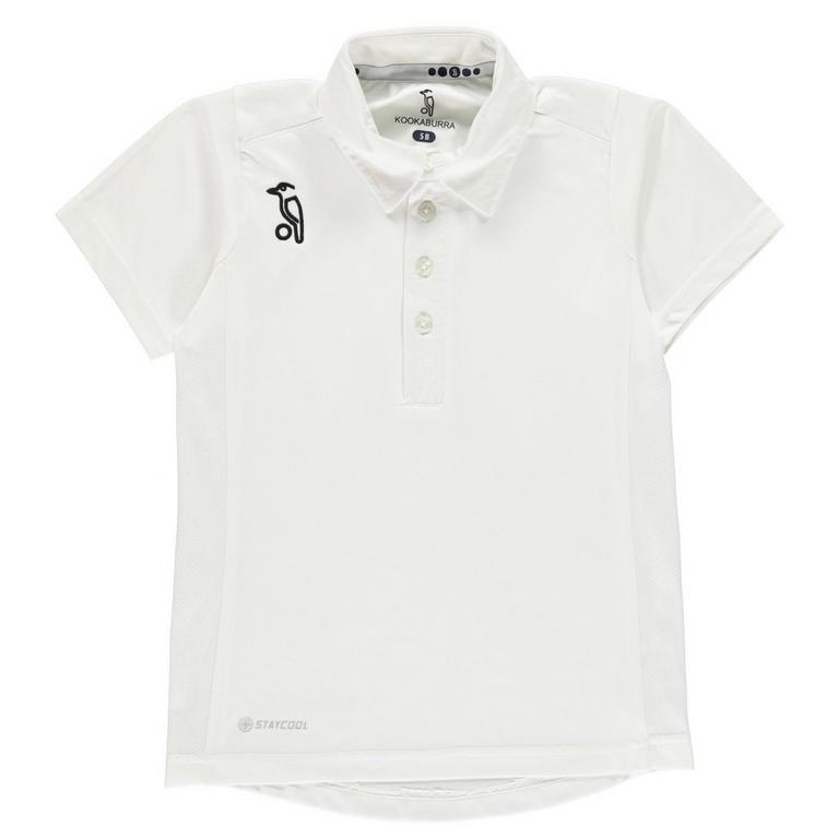 Blanc - Kookaburra - Elite Short Sleeve Cricket Shirt Sn33 - 1