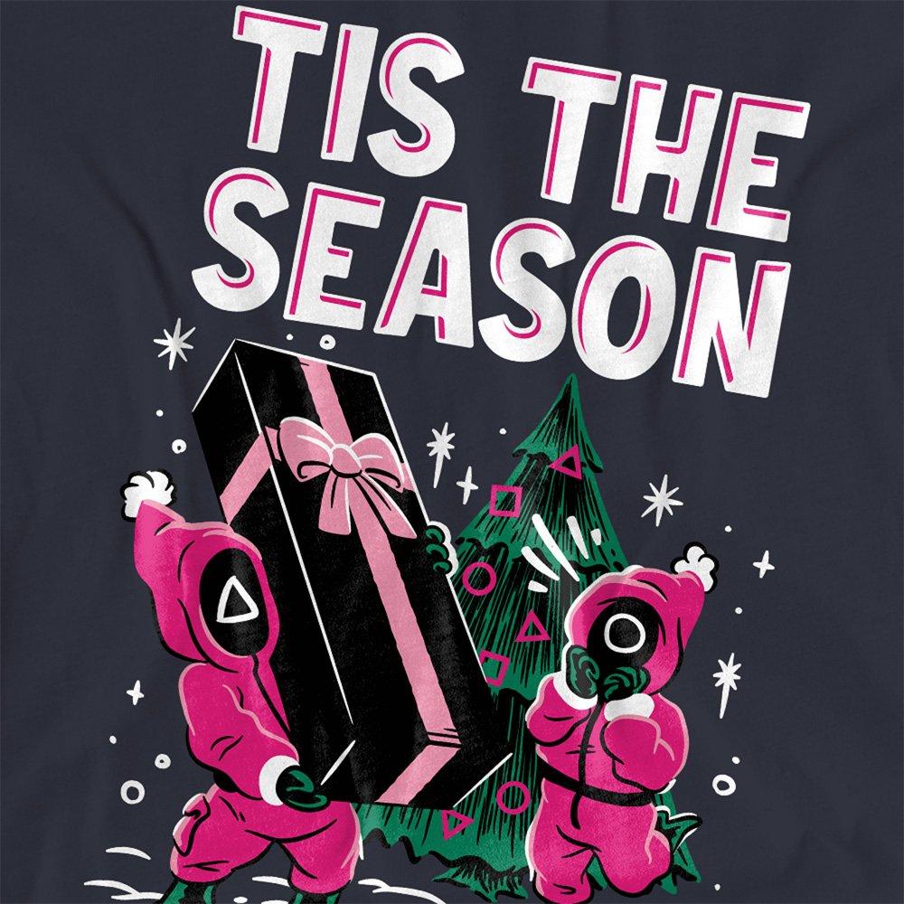 Navy - Squid Game - Squid Game Tis The Season Christmas Ladies T Shirt - 2