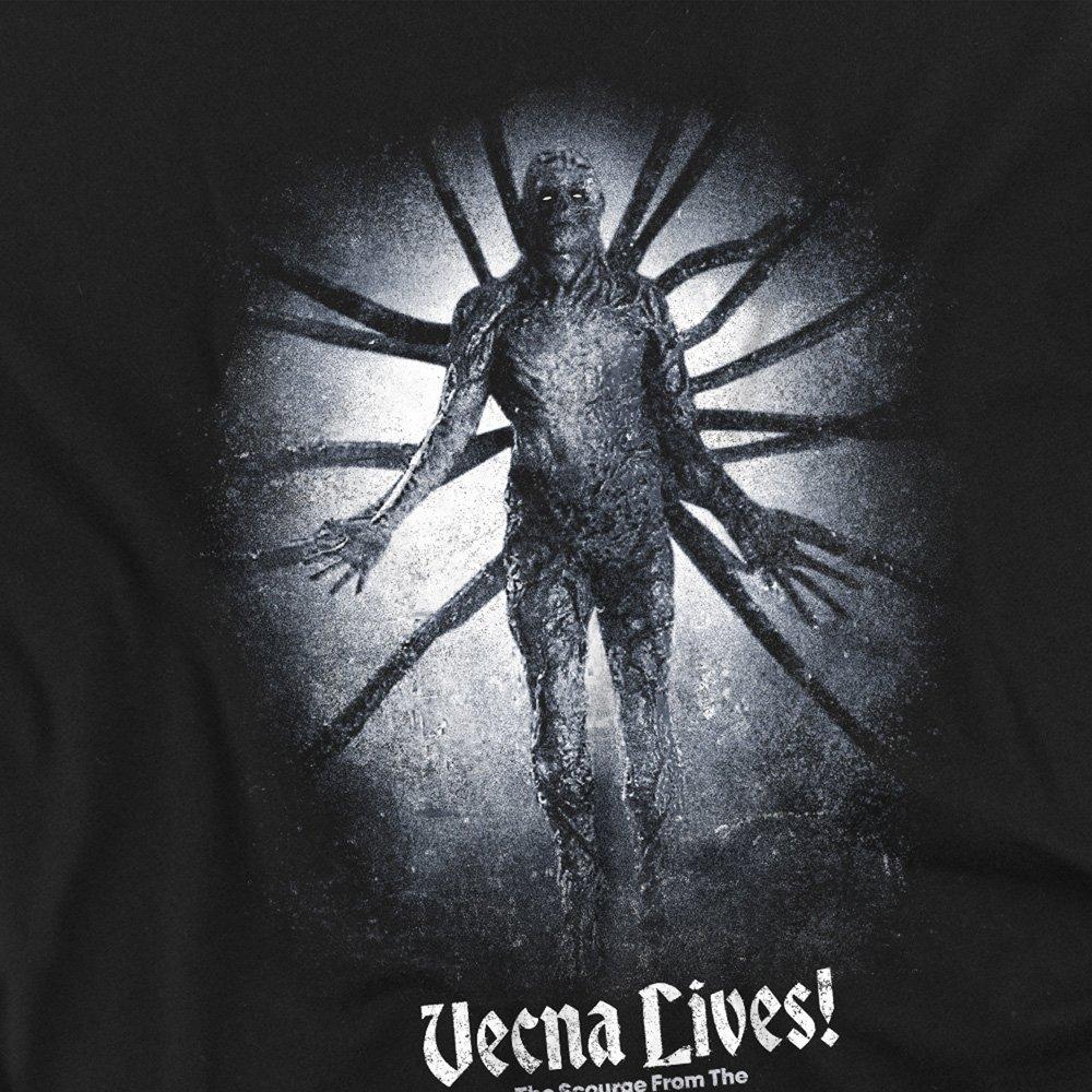 Black - Stranger Things - Stranger Things Vecna Lives Poster T-Shirt Black - 2