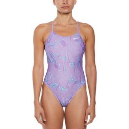 Nike Swim HydraStrong Lace-Up Tie-Back One-Piece Swimsuit Womens