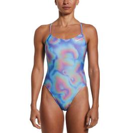 Nike Swim HydraStrong Lace-Up Tie-Back One-Piece Swimsuit Womens