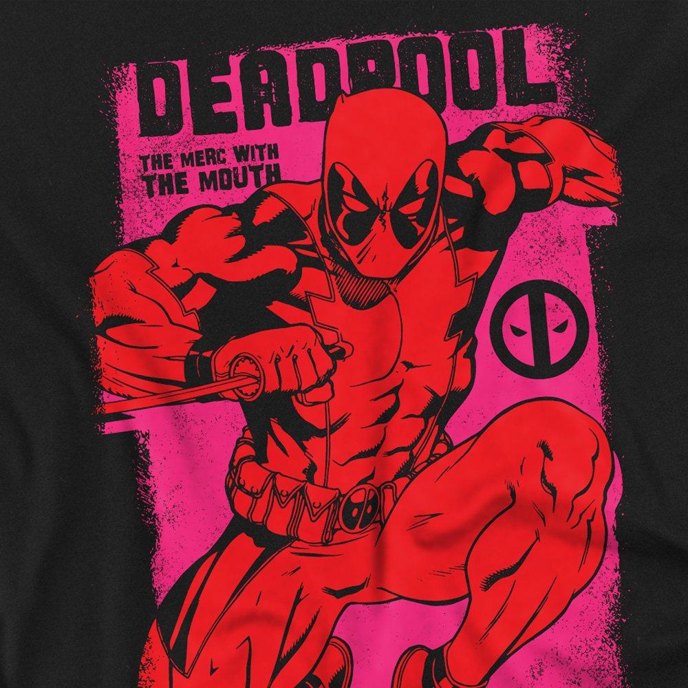Black - Marvel - Deadpool Merc With A Mouth Attack T Shirt Black - 2