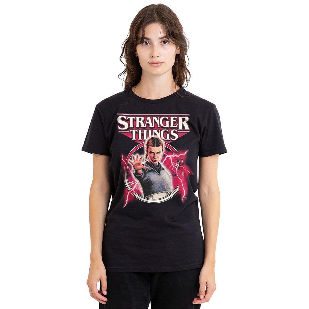 Black - Stranger Things - Stranger Things Eleven Lightning Poster T-Shirt B - 1