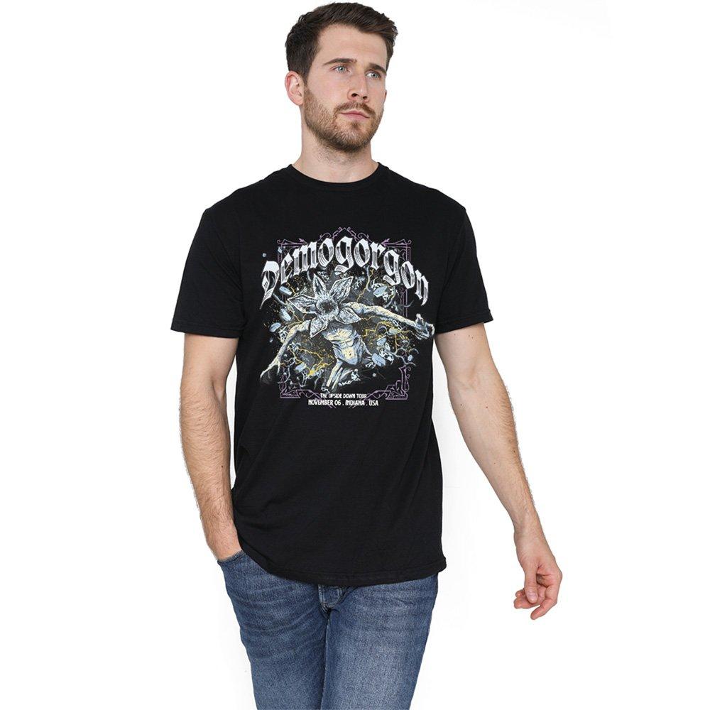 Black - Stranger Things - Stranger Things Demogorgon Band Tee T-Shirt Black - 1