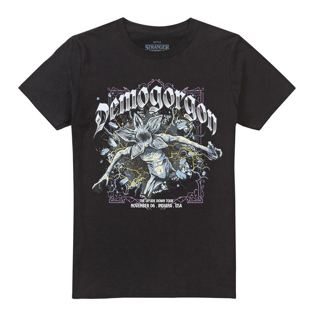 Black - Stranger Things - Stranger Things Demogorgon Band Tee T-Shirt Black - 4