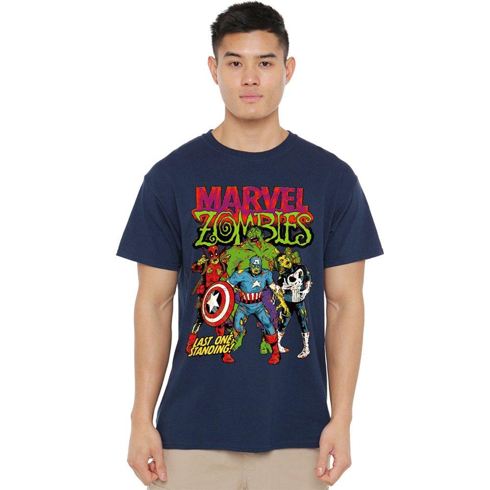 Marvel Men's Zombies Last One Standing T-Shirt Navy - XXL