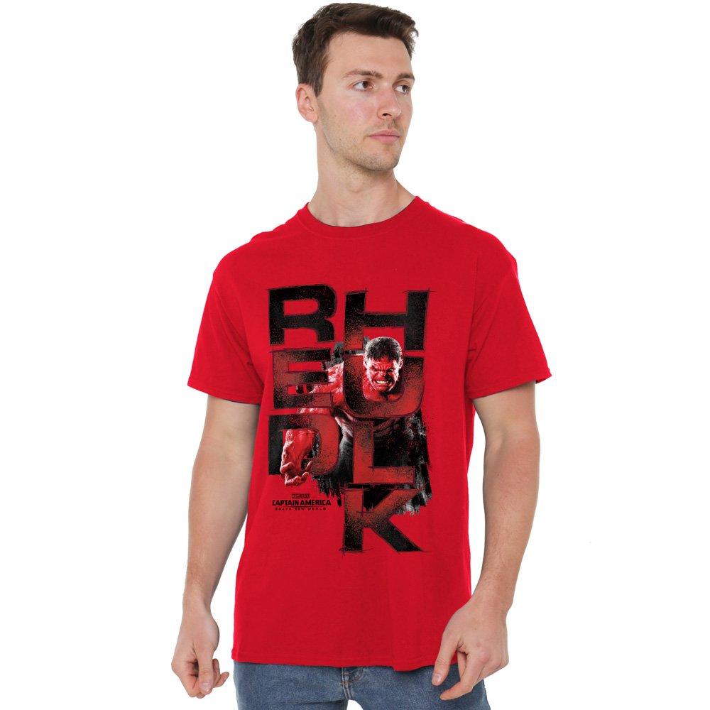 Red - Marvel - Captain America Brave New World Red Hulk Grit T-Sh - 1