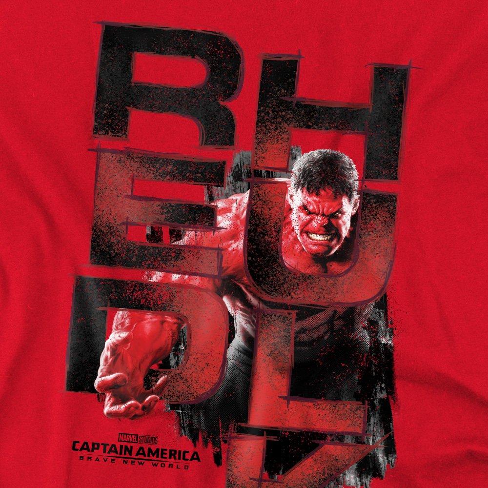 Red - Marvel - Captain America Brave New World Red Hulk Grit T-Sh - 2