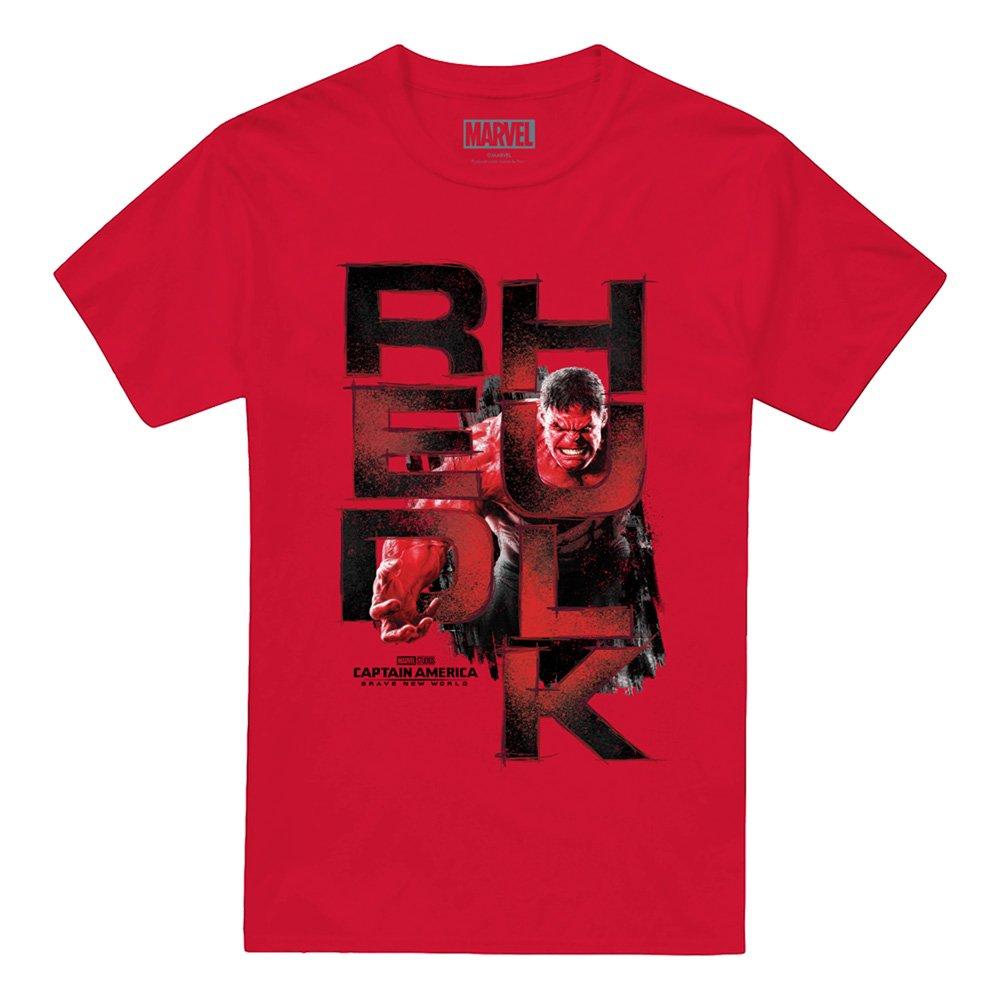 Red - Marvel - Captain America Brave New World Red Hulk Grit T-Sh - 4
