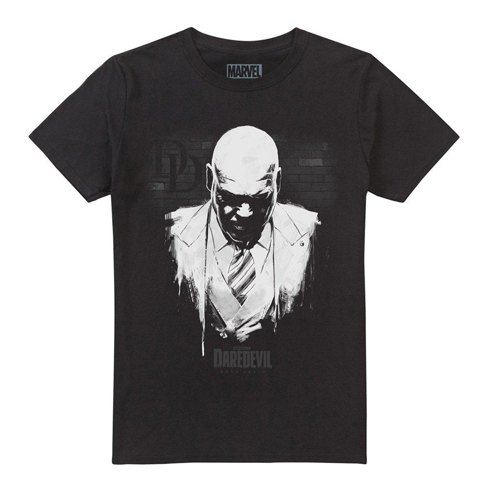 Black - Marvel - Daredevil Mayor Fisk Kingpin Paint T Shirt Black - 4