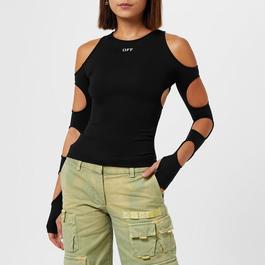 Off White Cut Out Top