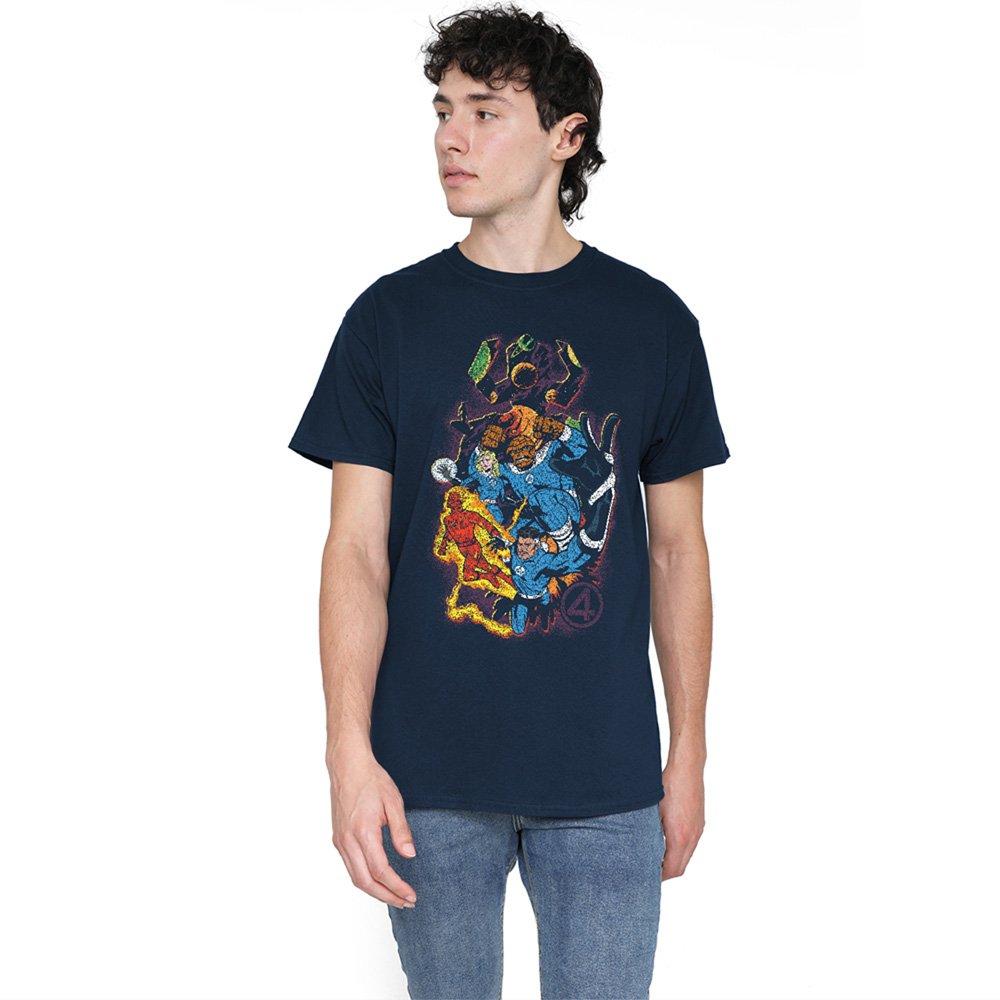 Navy - Marvel - Fantastic Four Cosmic Heroes & Villains T-Shirt N - 1
