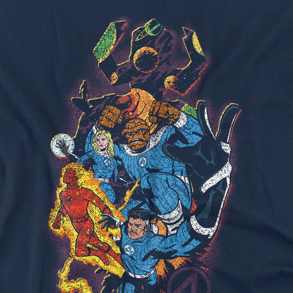 Navy - Marvel - Fantastic Four Cosmic Heroes & Villains T-Shirt N - 2