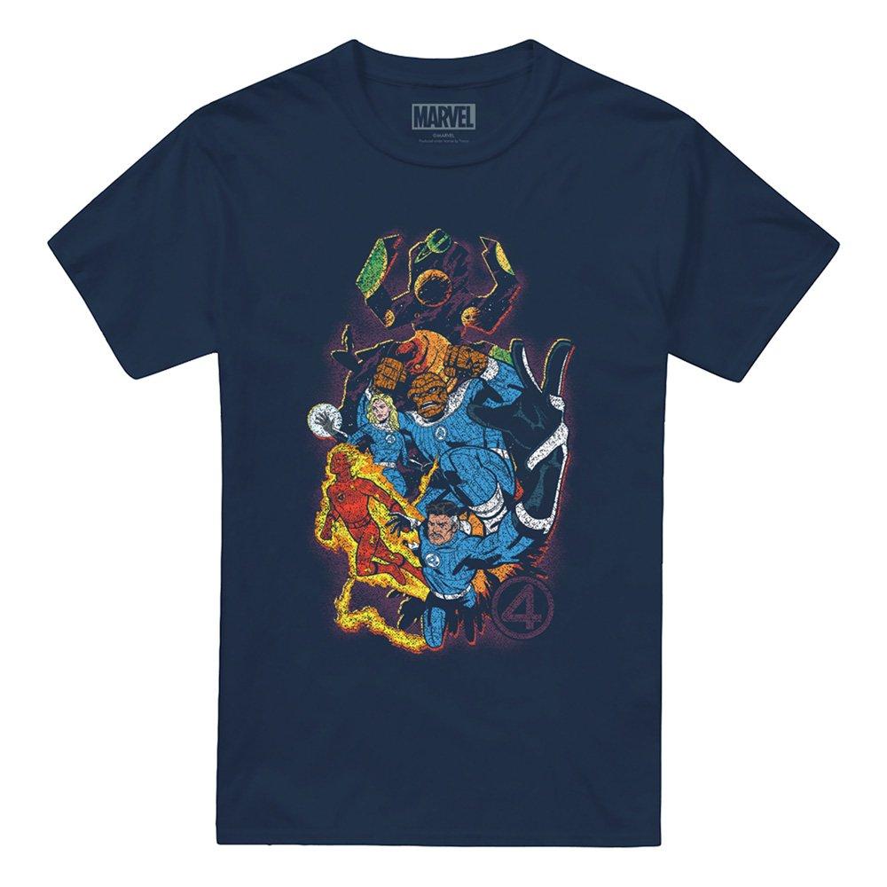 Navy - Marvel - Fantastic Four Cosmic Heroes & Villains T-Shirt N - 4