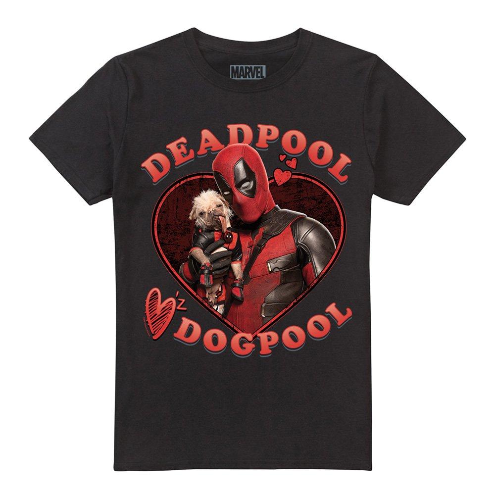 Black - Marvel - Deadpool Wolverine Wade Loves Dogpool T Shirt Bla - 4