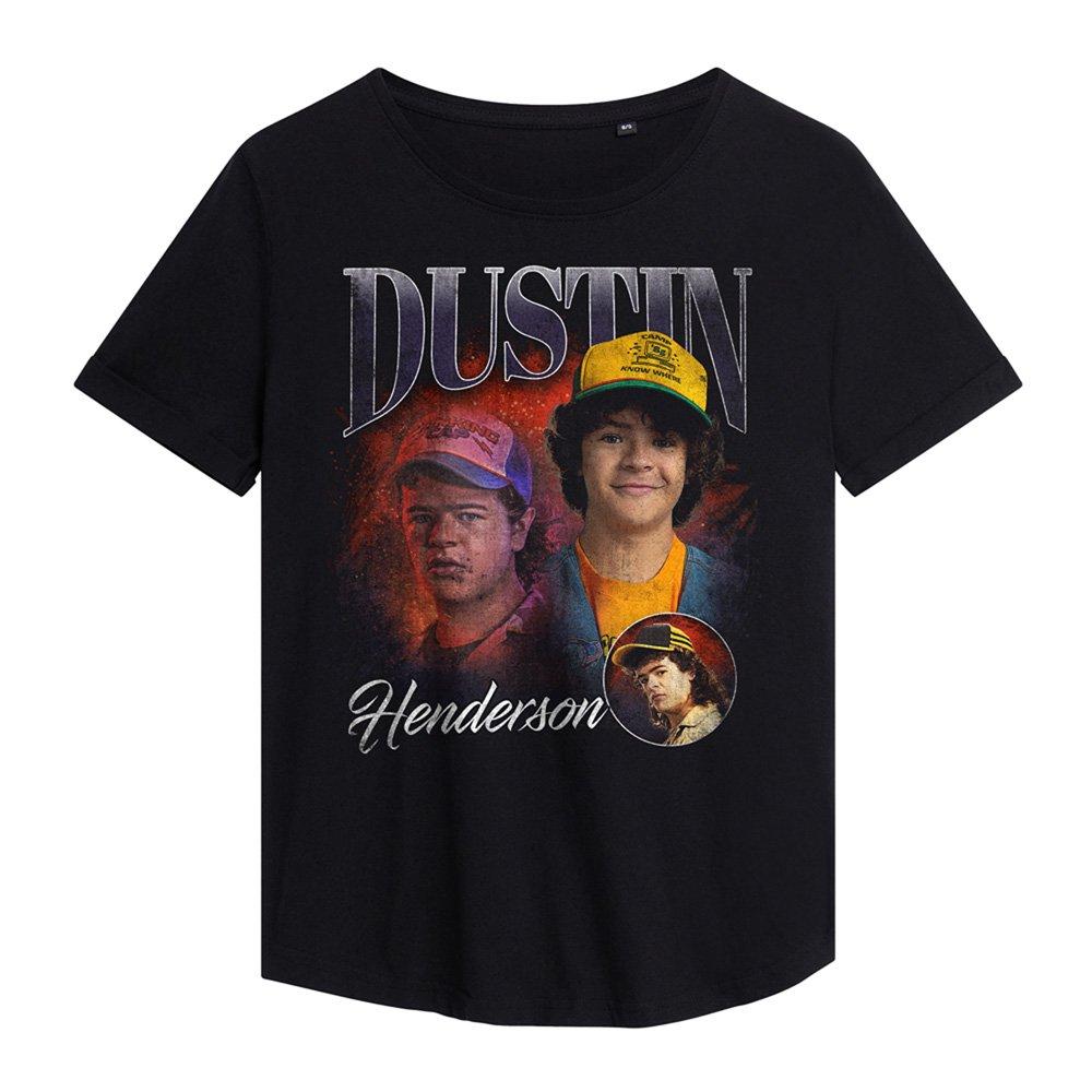 Black - Stranger Things - Stranger Things Dustin Homage Fashion T-Shirt Bla - 1