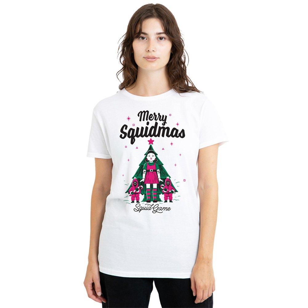 White - Squid Game - Squid Game Merry Squidmas Christmas Ladies T Shirt - 1