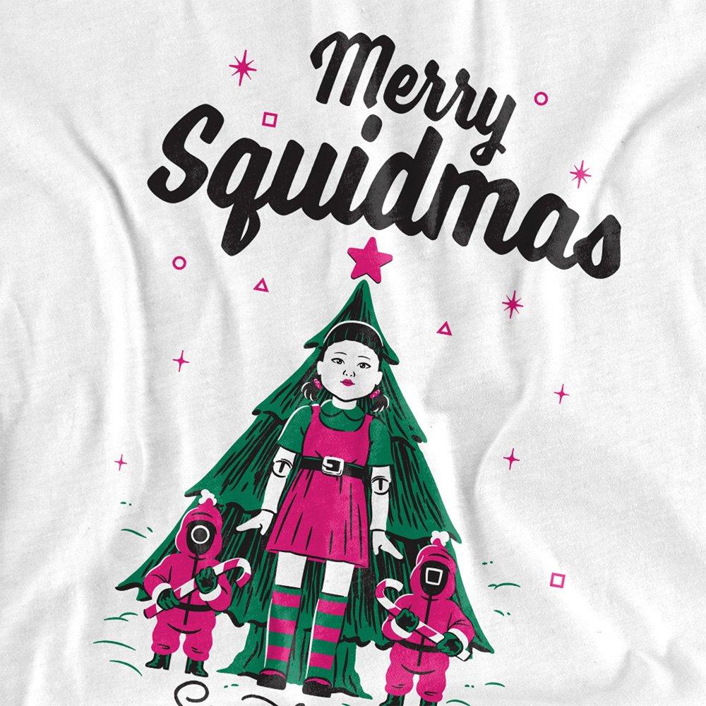 White - Squid Game - Squid Game Merry Squidmas Christmas Ladies T Shirt - 2