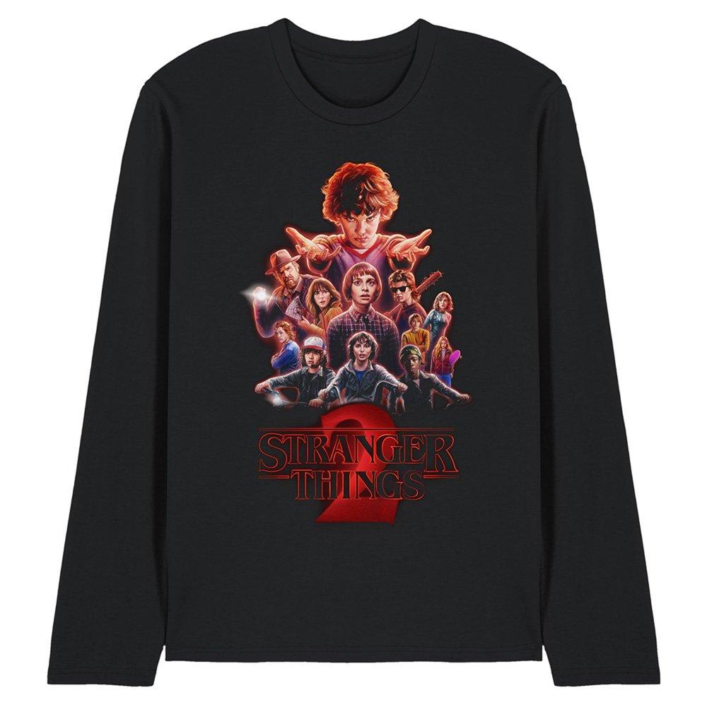 Black - Stranger Things - Stranger Things Season Two Poster Long Sleeve T-Sh - 1