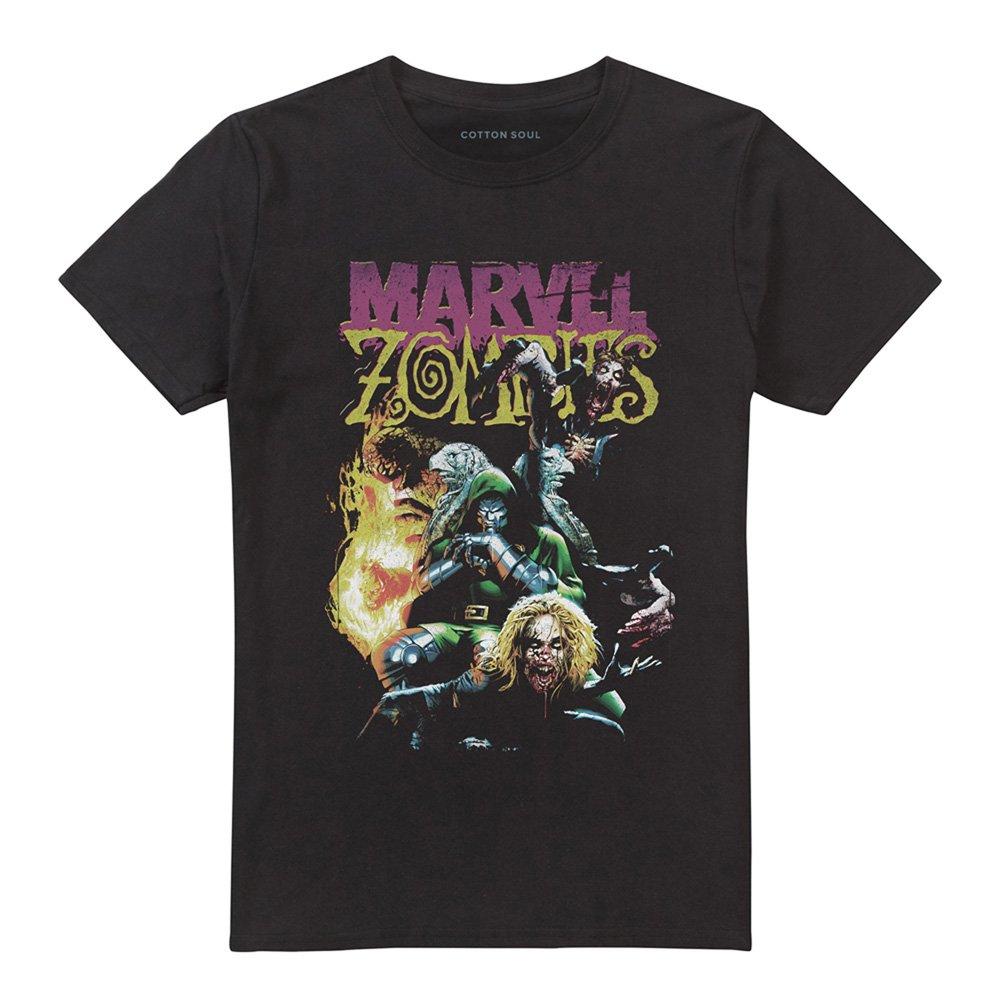 Black - Marvel - Zombies Doom And The Fantastic Four Cover T-Shirt - 4