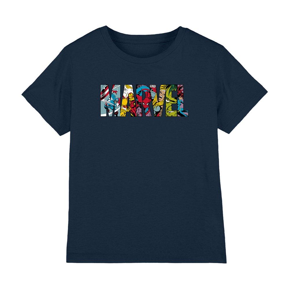 Grey - Marvel - Logo Characters Cotton T-Shirt - 1