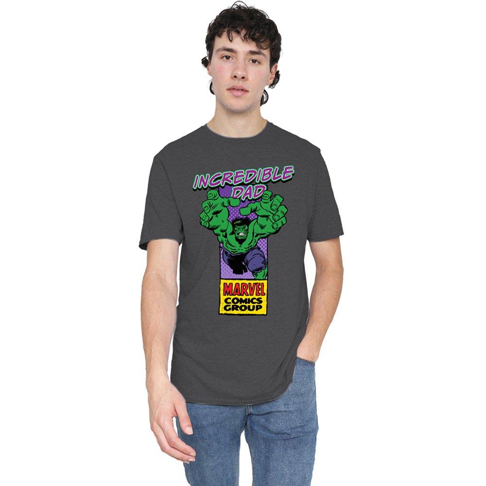 Marvel Men's Comics Presents Corner Box Fathers Day Inc - Grey - L