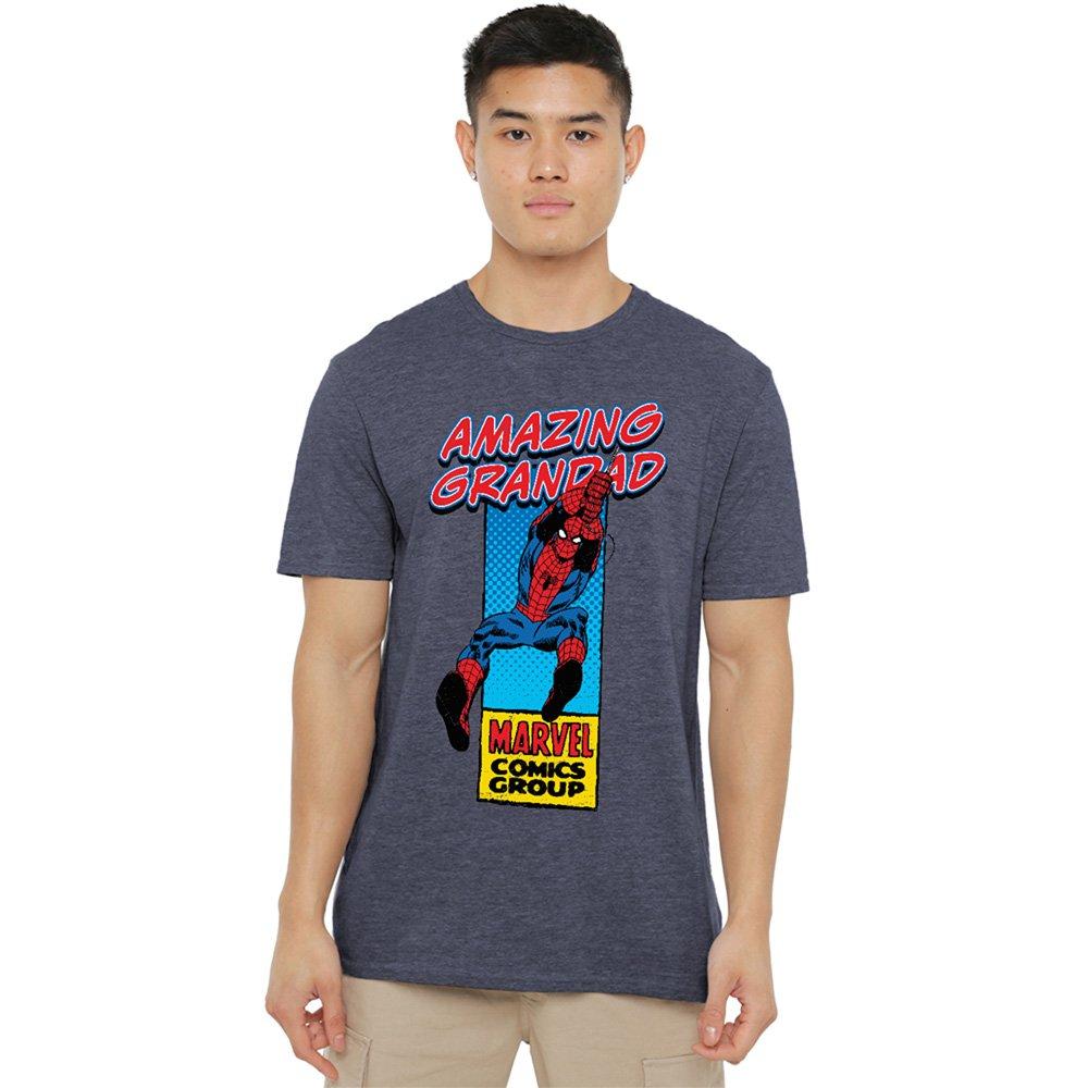 Marvel Men's Comics Presents Corner Box Amazing Spider-M - Navy - M